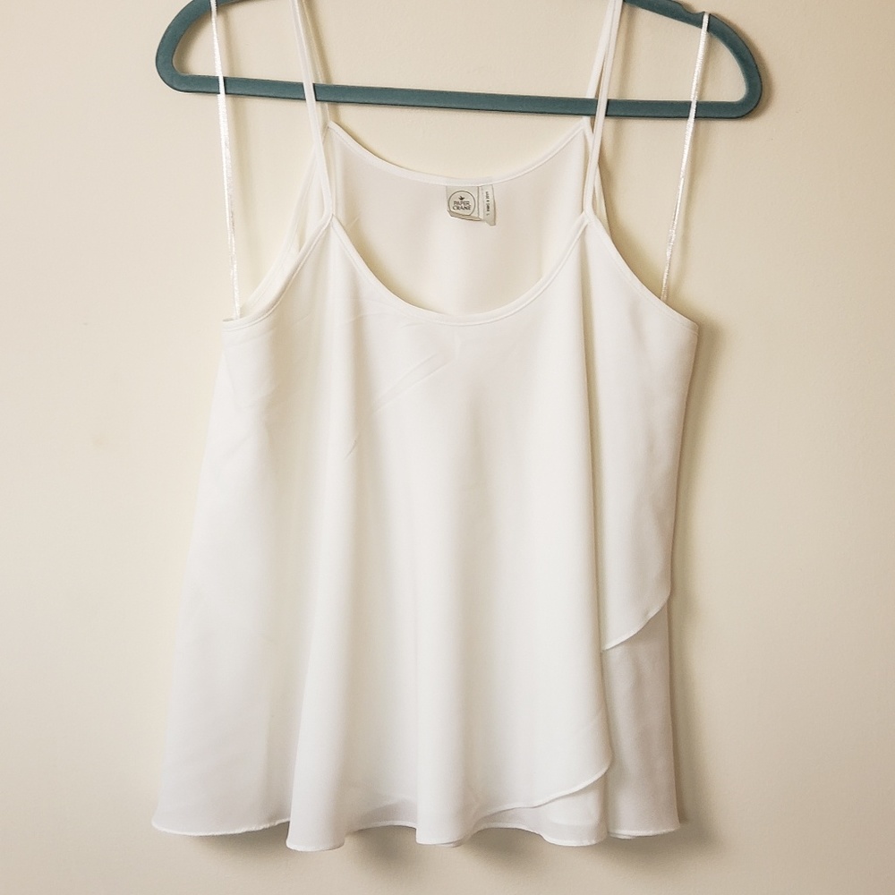 Paper Crane Flowy Crossover Layered Cami Tank Top